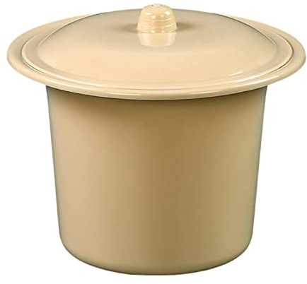 MagiDeal Compact Crachoir Résistant Aux Éclaboussures Léger PP Portable Durable Urinoir Pot Pipi Pot Chambre Pot pour Camping Hôtel En Plein Air Femmes Hommes, Jaune clair