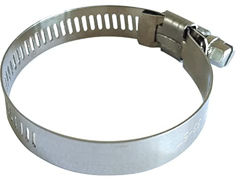 Schlauchschellen, 304 Edelstahl, passende weiche Rohrschellen, Außendurchmesser 33–57 mm, rostbeständig, stabile Kanalklemme, Breite 12 mm, 6 Stück