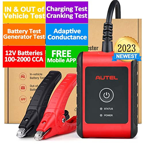 Autel Car Battery Tester MaxiBAS BT506 Adaptive Conductance 6v 12v Battery Tester Automotive Vehicle Cranking Ability Analyzer Generator Test in-Vehicle Out-of-Vehicle Tests Lite of BT508 BT608