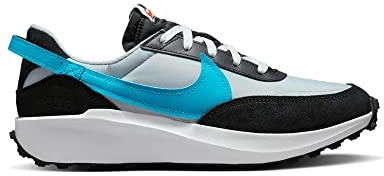 NIKE Men's Waffle One Sneaker, Grey Fog/Laser Blue-black-white, 8 UK (DH9522-004)