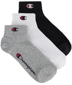 Champion Chaussettes Unisexe-Adulte, Gris (mélange clair), 35-38
