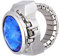 Mikikit Special Oval Watch Shaped Finger Mode Quarz Uhr Für Damen Und Blau Mit Elastischem Band Einzigartiges Für Besondere Anlässe