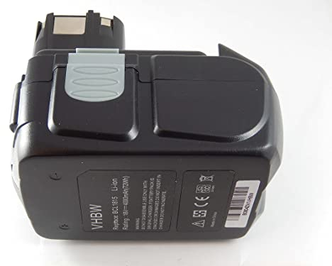 vhbw Batería reemplaza Hitachi EBM 1830 para Herramientas eléctricas (4000 mAh, Li-Ion, 18 V)