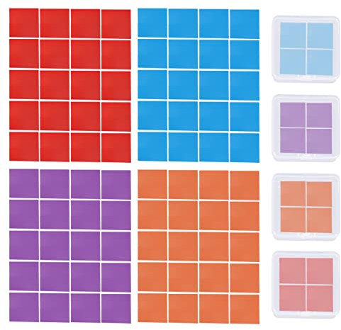 AWAVM 80 Pieces DIY Diamond Painting Glue Circular Dot Drill Glue with Storage Box Sticking Diamond Painting Silicone Handmade Tool (2x2cm)