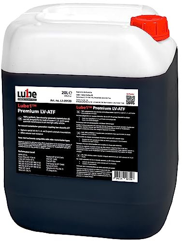 Lube1 Premium LV-ATF Fluid - 20L I Premium ATF Automatikgetriebeöl I Speziell entwickeltes ATF Automatenöl I 100% vollsynthetisches Hydrauliköl