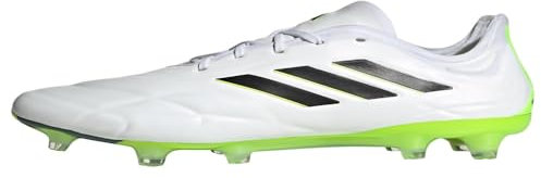 adidas Unisex Copa Pure.1 Firm Ground Cleats - Soccer, Fußballschuhe, Cloud White Core Black Lucid Lemon, 40 EU