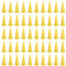 EVTSCan 50Pcs PE Plastic Fine Tip Cone Nozzle for Caulking Gun, Narrow Cone Nozzle Attachment Replacement for Smooth Caulking Corners, Along Edges, Joints, Small Gaps