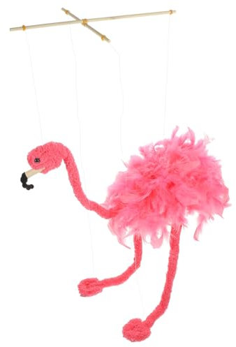 jojofuny Marionetas De Hilo De Flamenco Marioneta Moldeada De Animales Marioneta De Avestruz Hilo De Títere De Avestruces Accesorios Educativos Interactivos para Niños
