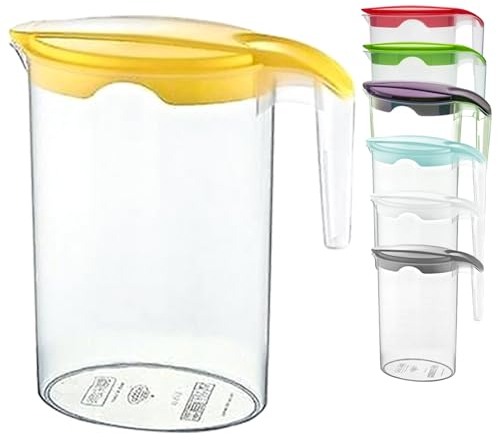 1.75 Litre Plastic jug with Lid Water Juice Milk Pitcher Fridge Door Storage Contanier (2)