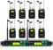 FULODE IEM UHF Wireless in Ear Monitor System 2 Channel 8 Bodypacks Monitoring with in Earphone, 2x40 UHF Frequencies, for Stage, Studio and Church, 330Ft Range (8 Bodypack)