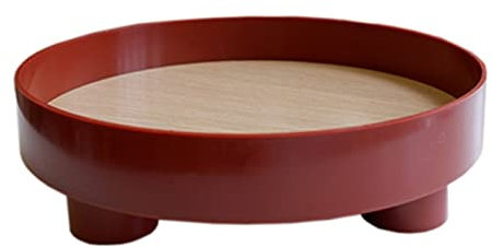 Frühstückstabletts, rund, Aufbewahrungstisch, Tablett für Essen, Getränke, Kaffee, Serviertablett, Wohnzimmer, Schlafzimmer, Schlüssel, Schmuck, Kerzen, Vitrine, Organizer, Displ