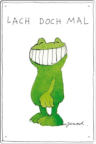 30 x 20 cm Blechschild, Wandschild, Türschild für das Kinderzimmer - lustiger Spruch Kinderbuch Motiv passend für Janosch Fans und Liebhaber