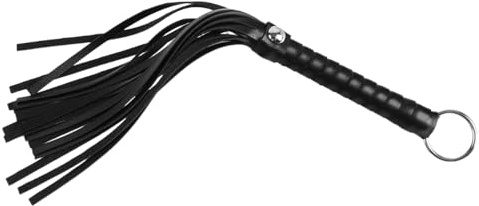 PMTFUMY Pferdegerte mit Kunstleder-Quaste, rutschfester Gel-Griff, Cowboy-Gerte, Catwoman-Peitsche, 30 cm, Reitgerte für Reittraining, Rennen, Show und Cosplay