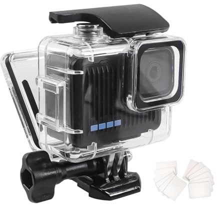FitStill 148FT/45M Unterwasser-Tauchgehäuse, wasserdicht, kompatibel mit Go Pro Hero, schützende Tauchgehäuseschale mit Mount Hero 4K-Zubehörset