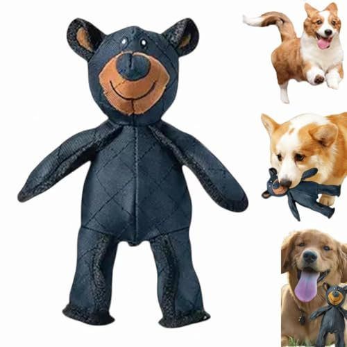 Whnnssw Hundespielzeug Unzerstörbar, Hundespielzeug Unkaputtbar, Unbreakable Plüsch Squeaky Bear Dog Toy, Unzerstörbares Hundespielzeug Quietschend, Plüsch Hundespielzeug Unkaputtbar (1PC)