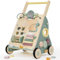 Labebe Lauflernwagen holz, 8-in-1 Verwendung als Laufwagen, Baby Lauflernhilfe Holz mit gummierten Holzrädern und Activity Center, Gehfrei Lauflernhilfe Baby/Lauflernhilfe Holz/Gehhilfe Holz