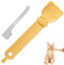 Paquete de 2 comederos de tiras para gatos y cuchara mezcladora de alimentos para mascotas, cuchara de comida para gatos, abrelatas y cuchara para gatos, espátula de comida para gatos, cuchara abierta