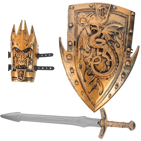 Gatuida Cosplay Helm Schild aus Leichtem Kunststoff Langlebig und Bruchsicher Geeignet als Rollenspiel Zubehör für Jungen Halloween Fasching Bühne