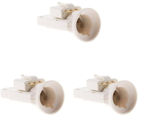 Douille avec Fiche DCL 6A 250V E27 - Blanc - Zenitech (Lot de 3)