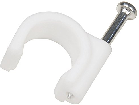 McPower Kabelschellen | 100er-Pack | für Ø10 mm Kabel | Nagelschellen | weiß | sichere Befestigung für Installationskabel | stabil, robust