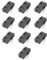 UKCOCO 20pcs interrupteur de fin de course étanche commutateur à bouton-poussoir momentané 3 broches longue charnière levier commutateur micro (noir)