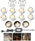 Terrassen Einbaustrahler Terrassenbeleuchtung 10er Set LED Bodeneinbaustrahler warmweiß 30mm IP67 wasserdicht für außen innen Garten Holzbrücke Pool Holzdeck inkl. 12V Netzteil mini Einbauspots