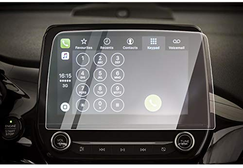 CDEFG para Ford Fiesta MK8 sync3 Protector de Pantalla de Vidrio Cristal Templado HD Auto 9H GPS Navegador película protegida Glass 8 Pulgadas Coche Accesorios