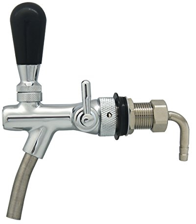 Robinet distributeur de bière réglable G5/8 avec vanne de contrôle de débit, pour brassage maison PERA