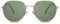 Cheapass Sonnenbrille Klein Rund Gold Metall Stil mit flacher Oberseite und Grünen Linsen UV400 geschützt Männer Frauen
