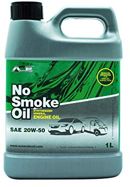 No Smoke Oil SAE 20W-50. **1 Litre**Reduces Emissions**Zero Carbon**