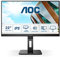 AOC 22P2Q - Monitor FHD de 22 Pulgadas, Altura Regulable (1920 x 1080, 75 Hz, VGA, DVI, HDMI, DisplayPort, USB Hub), Color Negro
