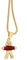 Hobra-Gold Clown Anhänger Gold 375 Goldclown Kettenanhänger rot wahlweise mit Himbeerkette (Anhänger ohne Kette)