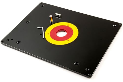 Router Table Insert Plate Table for Woodworking Benches Router Plate Wood Tools Milling Trimming Machine with Rings