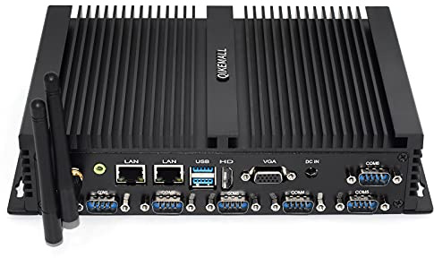 qikemall Mini PC Windows 10 Pro Core i5 4200U,Mini Ordinateur 8G RAM 512G SSD 1TB HDD, Micro Ordinateur Double LAN, HDMI, VGA,RS232/485 COM, WiFi