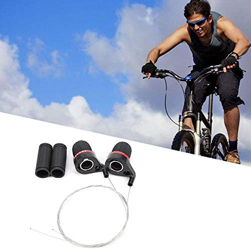 Niiyen Fahrrad Twist Shifter Set, Mountainbike Speed ​​Shifter Schalthebel, Fahrrad Speed ​​Shifter Schaltumwerfer Griff Twist Grip Gangschaltung Getriebe Fahrradzubehör