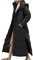 Daunenjacke mit Kapuze Damen Langer Warmer wattierter Mantel Einfarbige Winterjacke Knöchellange geschlitzte Steppjacke Daunenjacke mit Rollkragen Wintermantel Bomberjacken Übergangsjacke