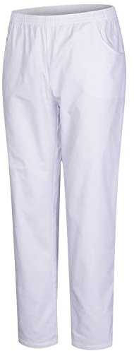 MISEMIYA - PANTALÓN Sanitarios Unisex Cintura ELÁSTICA Uniforme Laboral MÉDICO Enfermera Limpieza Veterinaria SANIDAD HOSTELERÍA- Ref.8312 - L, Blanco 21