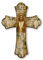 FRATELLI BONELLA - Crocifisso da Parete in Legno di Pioppo Raffigurante il Sacro Cuore di Gesù - Crocifisso Vintage 17x24 cm - Crocifisso Legno 100% Made in Italy