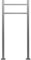 STILISTA Universal Briefkastenständer 120 cm, Modellwahl, Zwei Beine, Silber