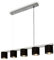 BRILONER - Pendelleuchte mit Lampenschirm aus Stoff, E14 Fassung, max. 25 Watt, Hängeleuchte, Hängelampe Esstisch, Esszimmerlampe hängend, Wohnzimmerlampe, Küchenlampe, 110x150x136 cm, Antik-Silber