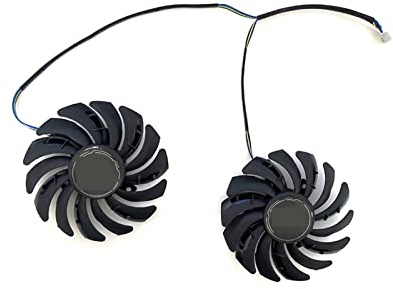 YALLS 2PCS 87MM PLD09210S12HH RTX3060 Ti GPU Fan Compatible For MSI RX 6700 XT GTX1650 1660 SUPER RTX 2060 RTX 3060 RTX3070 VENTUS Cooling Fans