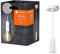 LEDVANCE Vintage 1906 Pendelleuchte ROUND E27, weiß, max. 25W (LED 15W), E27 Sockel, runder Baldachin, Innenraum-Pendelleuchte, Kombination mit 1906 Vintage-Lampen, Kombination mit smarten Lampen