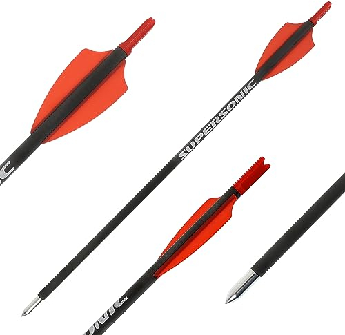 10x Carbonbolzen X-Bow FMA Supersonic Tactical Armbrustpfeile für Armbrust Pistolenarmbrust Jagd (Tactical Bolt)