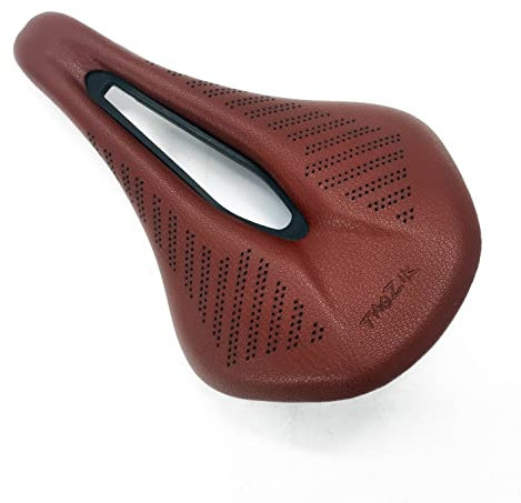 Fahrrad Sattel Fahrradsitz MTB Rennrad Sättel Pu Retro braun ultraleichte atmungsaktiv Fahrradsattel Herren (Color : Brown)