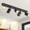 ZMH Deckenstrahler Weiß Deckenleuchte 5 flammig: GU10 Deckenlampe Spots 350°Schwenkbar Deckenspots Modern Flurlampe Industrial Wandstrahler für Wohnzimmer Schlafzimmer Küche - Ohne Leuchtmittel