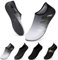 WateLves Wasserschuhe Badeschuhe Damen Herren Aquaschuhe Strandschuhe Schnell Trocknend Slip on Breathable Surfschuhe Unisex Schwimmschuhe für Beach Pool Surfen Yoga Grau Schwarz 40/41
