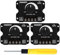 ACMEROTA Dimmer rotativo 3 pezzi LED Dimmer Controller 12V-24V 30A 144W PWM Nero