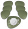 ARCA, Set di 6 Tovagliette in Similpelle, per 6 Persone, Ideali per la Tavola, Resistenti e Durature, Colore Verde, 45x37 cm