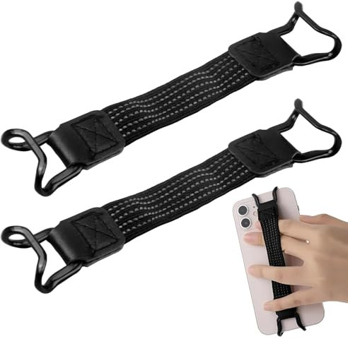 Antiscivolo Cinturino Mano Supporto, Cinturino di Sicurezza per eReader e Fire Tablet da 6-8 Compatibile con Kindle, Koboo, Lennovo, So-ny, Leggero e Portatile, Supporto Dito, Nero