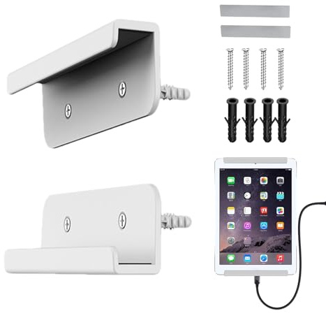 Niesel Wall Mount for Tablet | Laptop Shelf Adhesive Tablet Stand - Sturdy Tablet Mount and Laptop Holder for Smartphones and Tablet